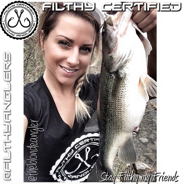 filthyanglers's tweet photo. Another #FilthyFemale with a football of a fish out of CT. Glad to have her on our team. #Certifiedfilthy #Bass http://t.co/EM3i3FlPuu