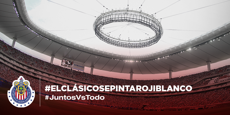 Chivas's tweet photo. ¡Está bien, @CF_America, lo prometido es deuda! Sólo algo más: #ElClásicoSePintaRojiblanco http://t.co/Kjh4VyQpIR