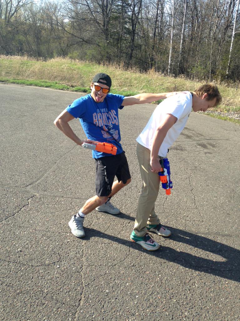 StoneHenges10's tweet photo. @StillwaterNerf JR gets the one and only simon sago! Can't out run the god bitch 🗿🔫 #Kill15 http://t.co/hwEEyCsrsd