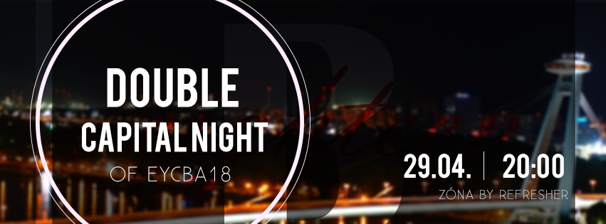 bratislava2018's tweet photo. Pozývame na “Double Capital Night of @bratislava2018”, ktorá bude v ZÓNA by @refreshersk https://t.co/z34tJZzJpF http://t.co/owSyZVn1tz
