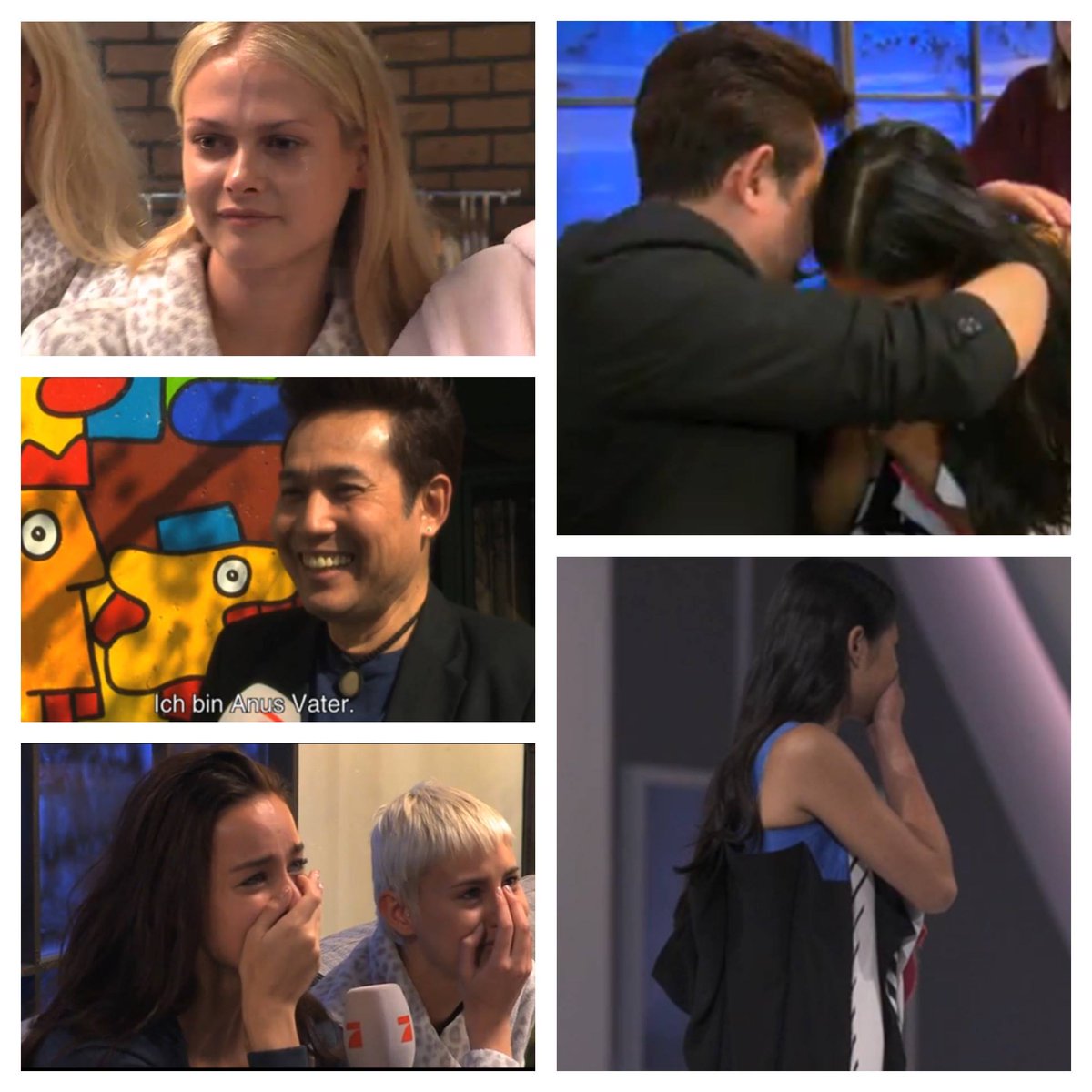 Darya_gntm's tweet photo. Der wohl emotionalste Moment seit es #GNTM gibt.! Da bleibt kein Auge trocken.. bei #Anu http://t.co/NCK2n53xpB