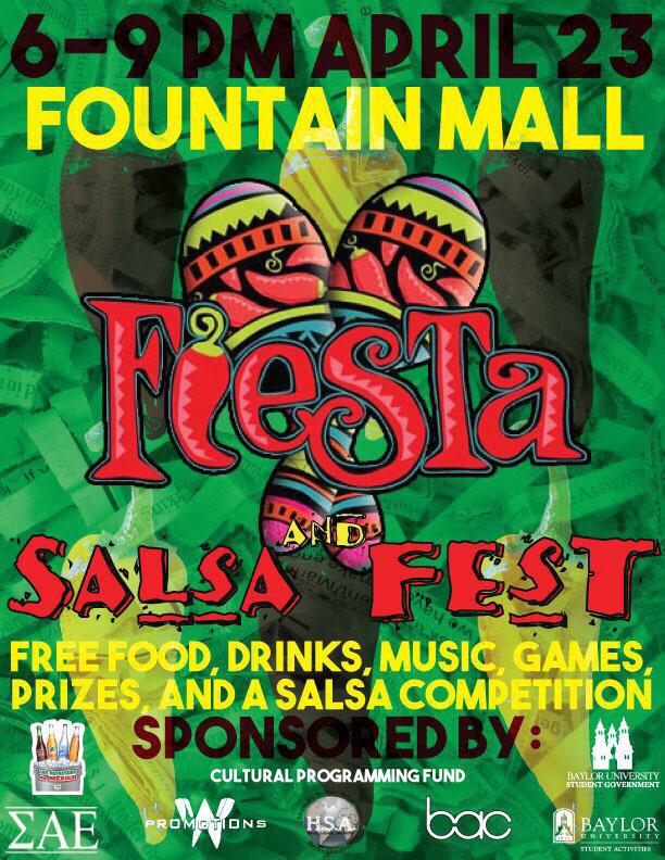 FIESTA AND SALSAFEST!!!! 🙌 join us for free tacos, aguas frescas, Paletas, salsa, games, dancing, and much more!