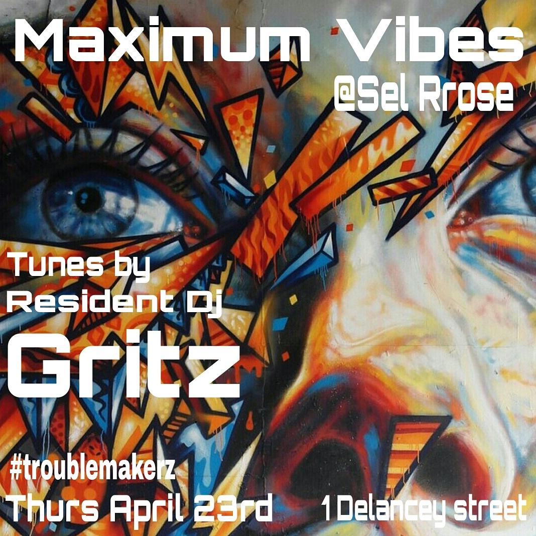djgritz1's tweet image. Come join me tonight Back at @SelRrose.   1 Delancey st. for #MaximumVibes #nycnightlife #newyorknightlife