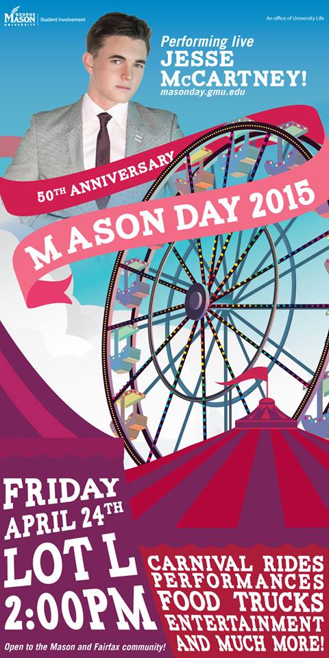 GeorgeMasonNews's tweet photo. Friday come out and celebrate the 50th Anniversary of Mason Day!  Schedule of events  here: http://t.co/PkiPi5qxbK http://t.co/VGZOY49GmF