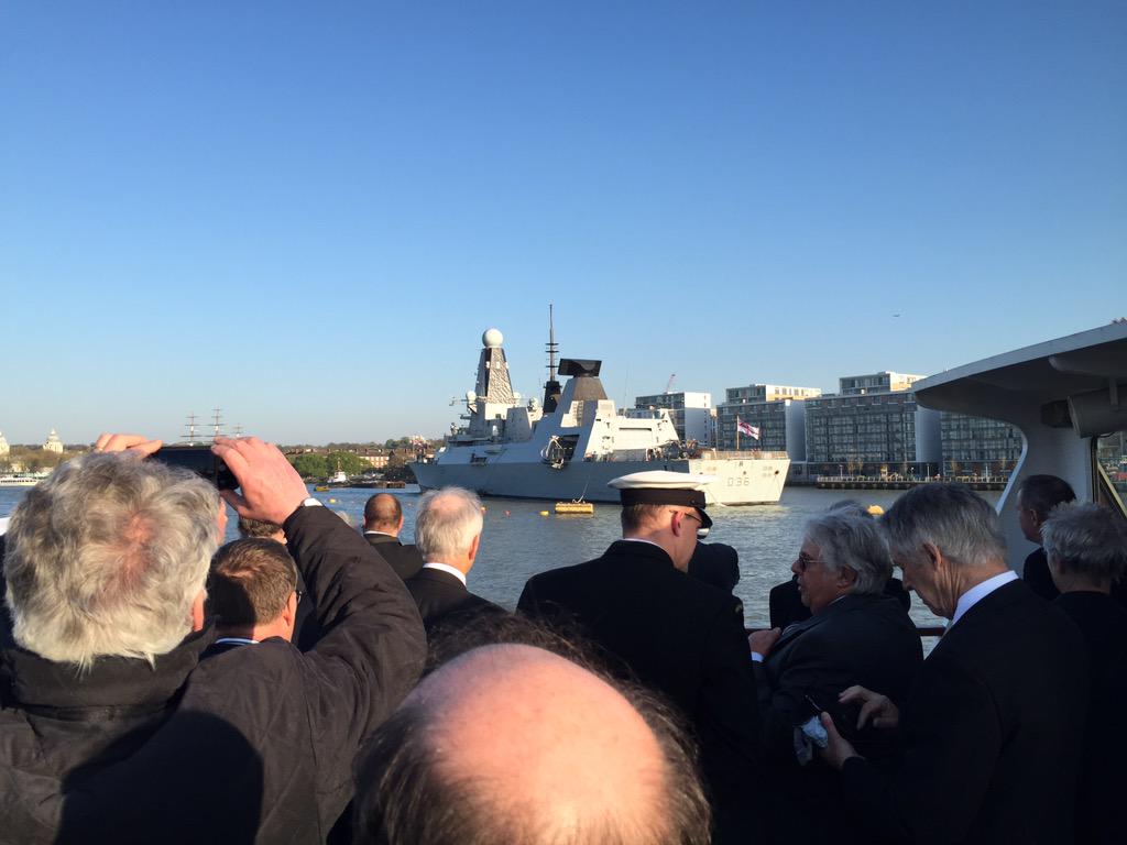 Onboard HMS Defender.
Impressive.