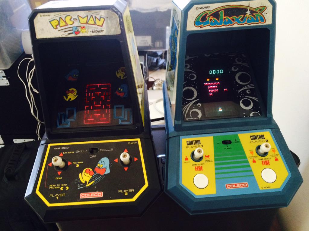 Beatlejase's tweet photo. Ok, who would like to play with these??? :) #thingsfromthepast #goingintostorage #pacman #galaxian http://t.co/5DAhZLRSXf