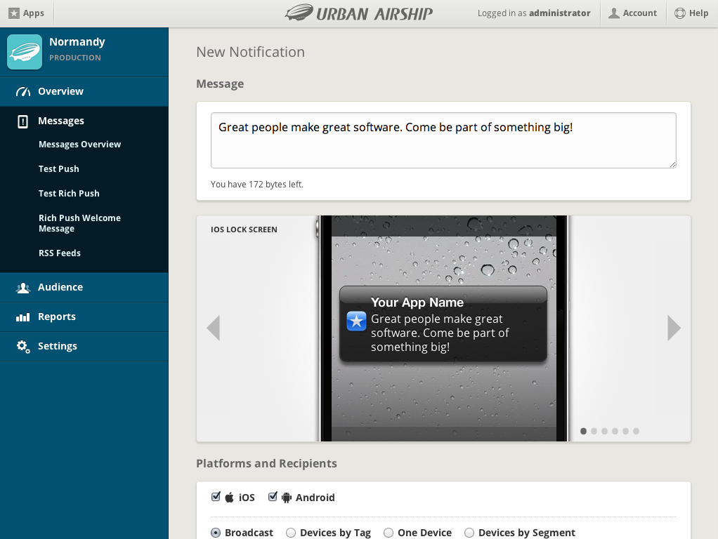 Urban Airship tweet media