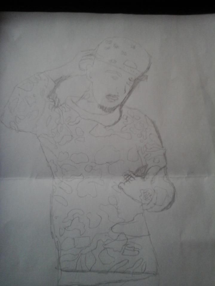 DappyIsLife1's tweet photo. Not finished drawing of @TheDappy first time drawing a person please notice dappy 😘 http://t.co/0VcQ3feWIW