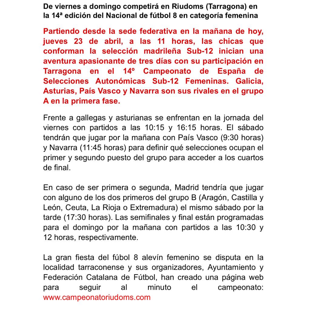 Federación Madrileña tweet media