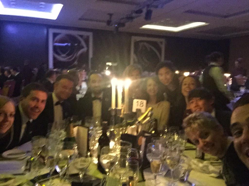 smmaisel's tweet photo. Tequila shots have already started on table 18 #JL&amp;NHontour #MCAawards #alexilesforthewin http://t.co/oHA5qY3fcx