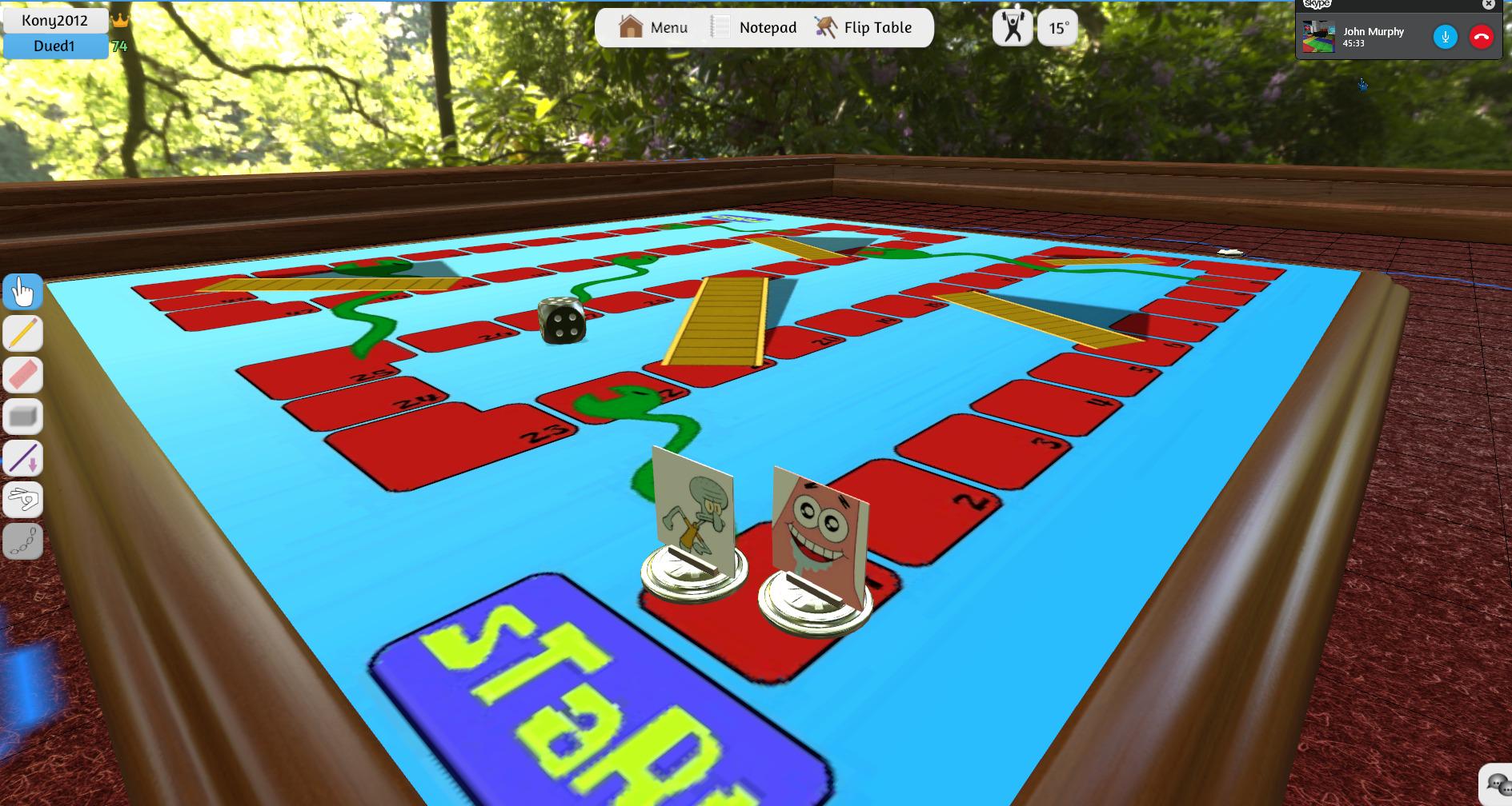 טוויטר \ Dued1 בטוויטר: "Playing eels and escalators on tabletop simulator.  http://t.co/24dx0I6ggd"