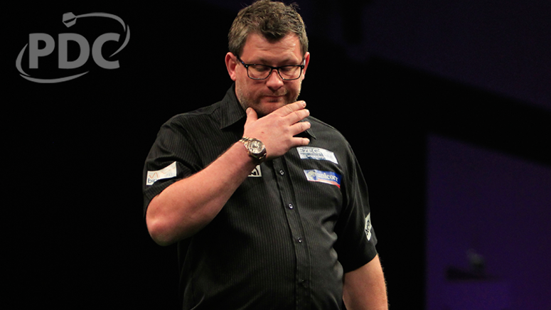 OfficialPDC's tweet photo. MATCH GALLERY: Pictures from @MvG180's stunning 7-0 win over @JamesWade180 in Cardiff. #LoveTheDarts http://t.co/PtEfqO9e8G