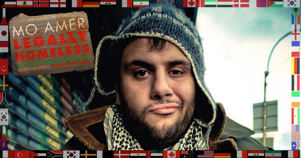 DCWarnerTheatre's tweet photo. .@RealMoAmer’s ‘Legally Homeless’ special w/ @DrBassemYoussef &amp; @BrotherAli is live 5/3! Tix: http://t.co/bxA6Gn1vow http://t.co/cEKnsPRKdE