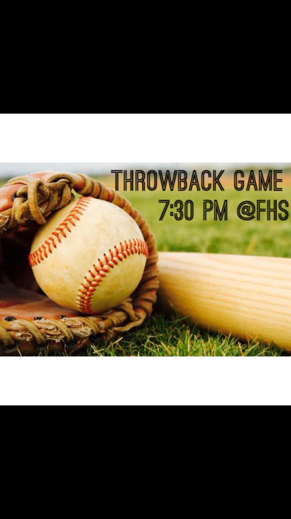 Farragut let's go to the throwback game tonight at 7:30!!! 50 cent hot dogs and free admission! See yall there!