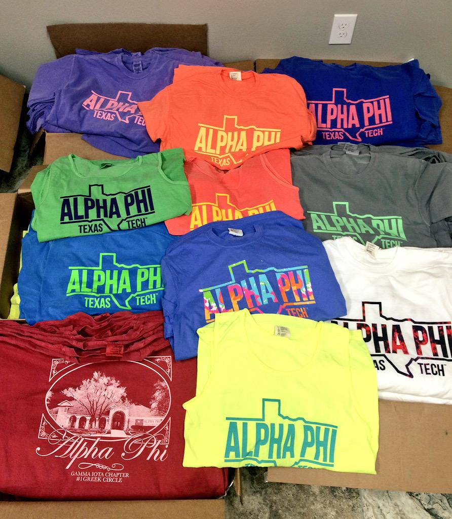 TechAlphaPhi's tweet photo. Our Summer merch is here and we are in LOVE! 💞 Shirt pickups will be this Monday! RT to share the great news! http://t.co/QEJIPYfMS2