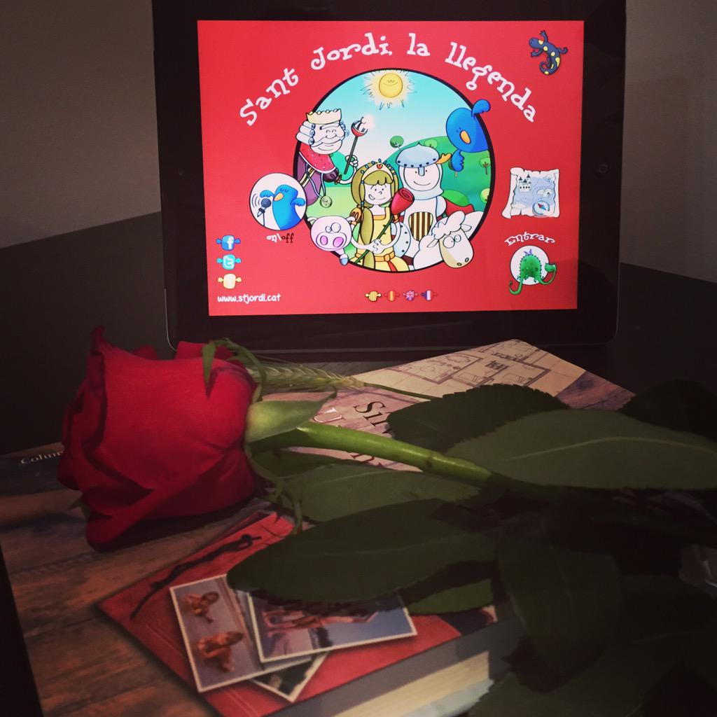 Una rosa, un llibre i un conte pels menuts. Feliç diada de Sant Jordi!