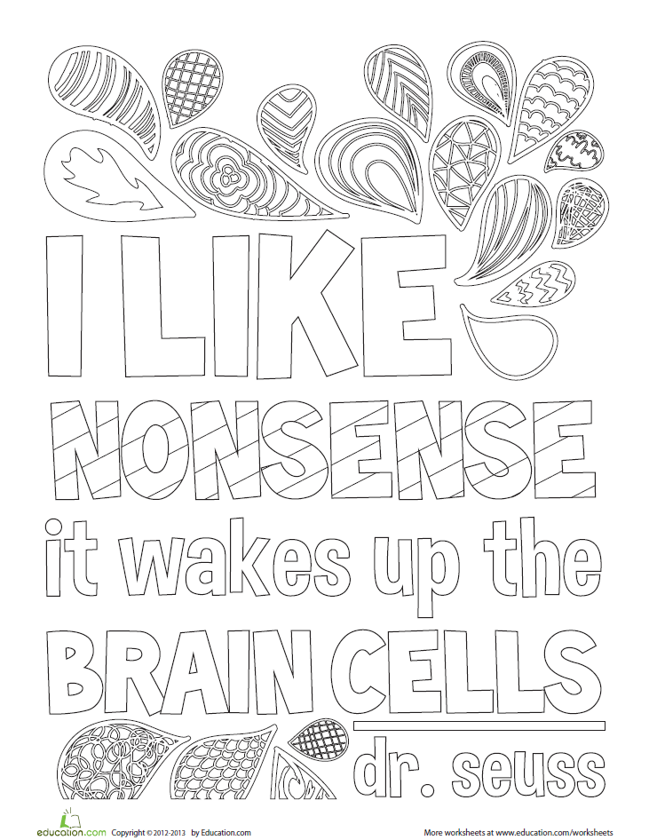 "I like nonsense. It wakes up the brain cells." -Dr. Seuss bit.ly/1DFhd1Y