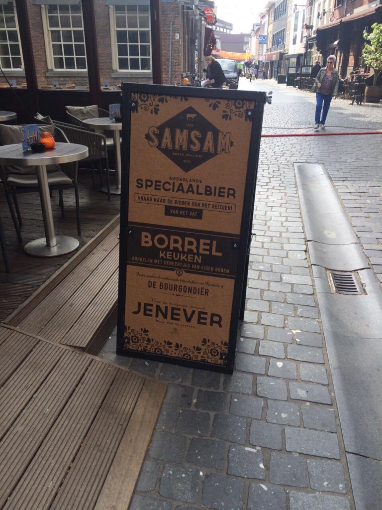 Vandaag gespot bij cafe Sam Sam in Breda. Een bezoek waard!