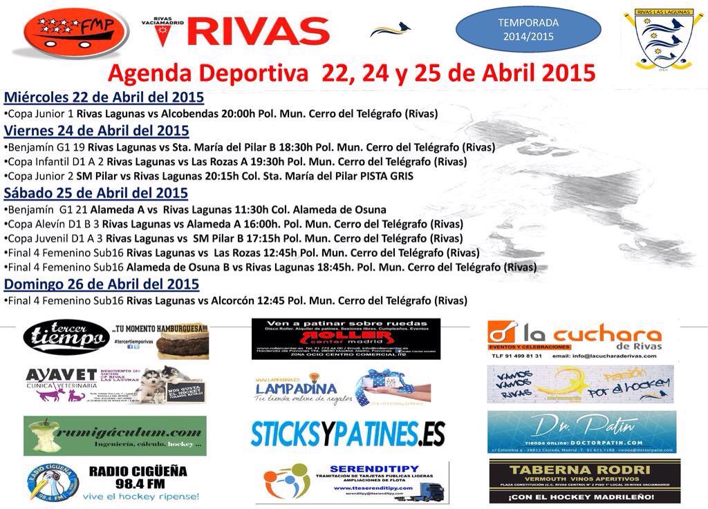 HOCKEY> El femenino sub 16 de <a href="/RivasClub/">CP Rivas las Lagunas</a> juega en casa la final a 4 autonómica contra Alameda, Las Rozas y Alcorcón