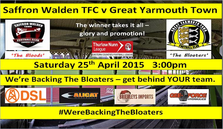 soGreatYarmouth's tweet image. Good luck to @The_Bloaters this Saturday in a 'Winner takes it all' tie at @SWTFootballClub 

#WereBackingTheBloaters