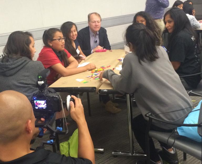 kchiala's tweet image. John Chambers in the house #GirlsPowerTech #CiscoSTEM