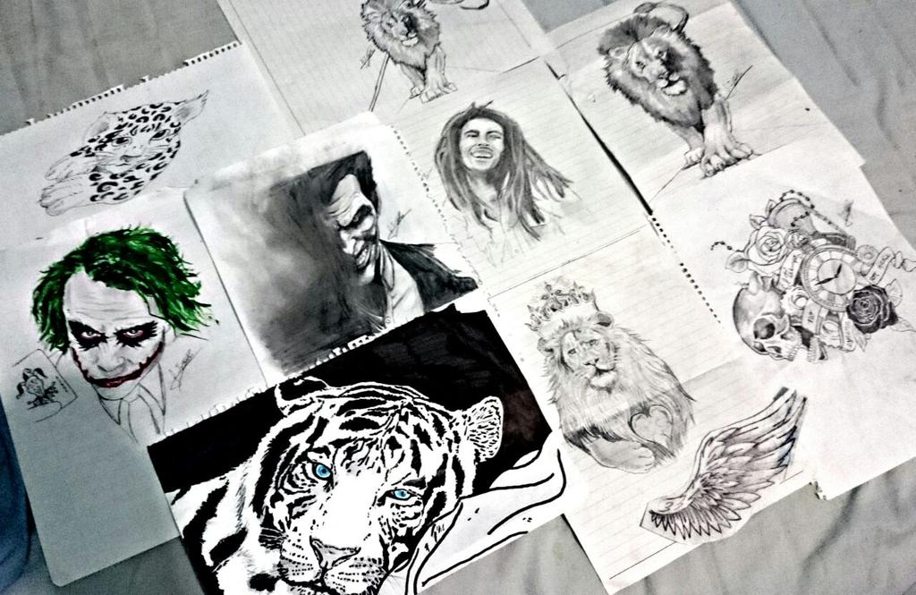 TattoosJYB's tweet photo. Unos cuantos dibujillos. http://t.co/NVs6fSG4hr