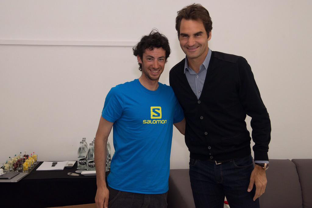 Had the pleasure to meet <a href="/kilianj/">kilian jornet</a>. What a ridiculous super athlete! Must be one of the toughest out there.