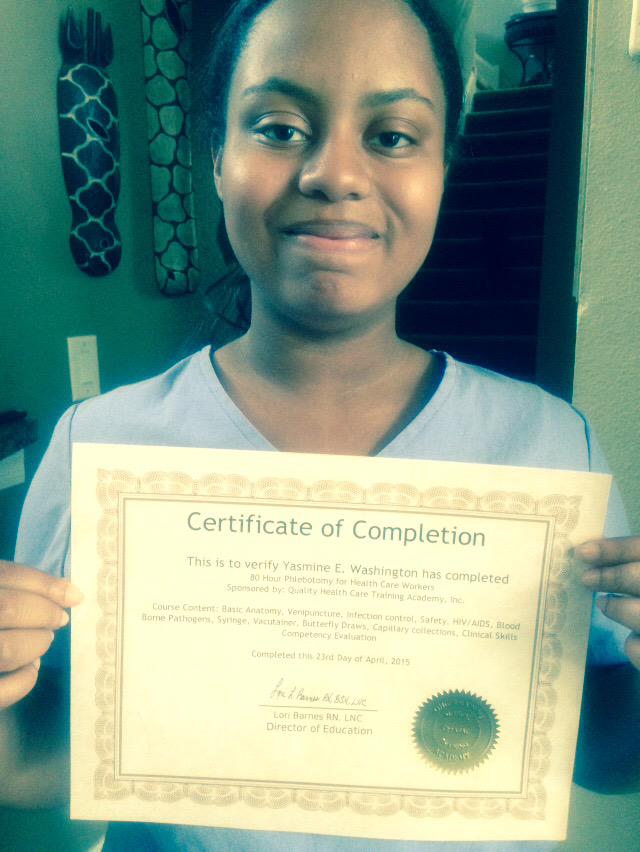 linkzillaJimmy's tweet image. That's right my daughter the licensed Phlebotomist!!