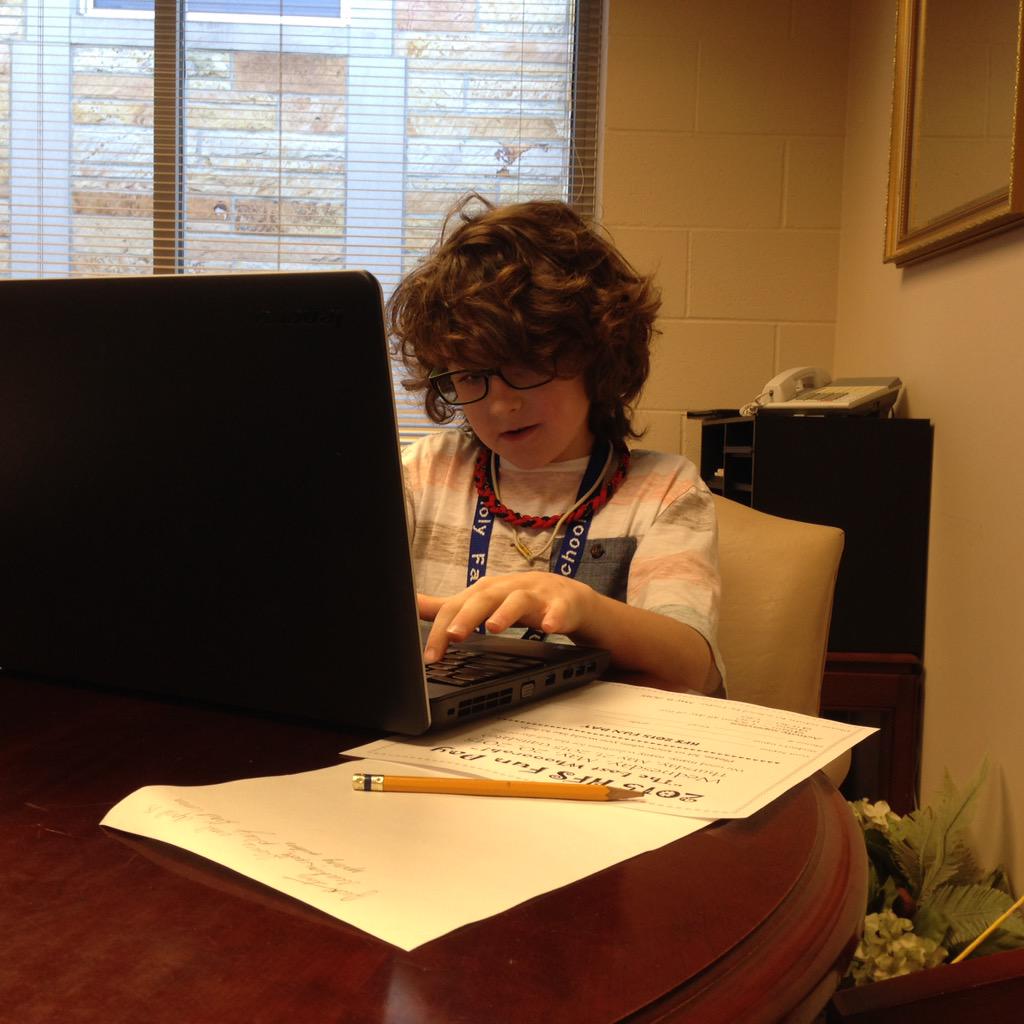 HFS_owls's tweet photo. Thanks for helping me today Mr. Wuchner, Principal for a Day! http://t.co/64UHjLD8zW