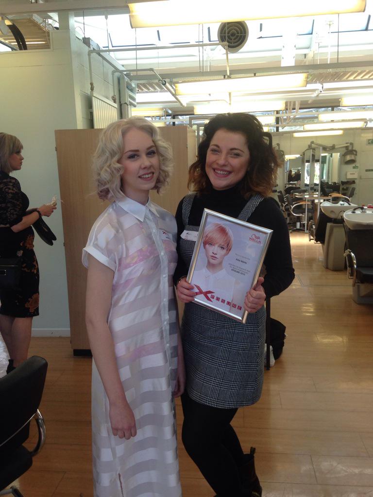Master_classa's tweet photo. @HairOtt @WellaPro good day today well done Alice for working hard #xpouk http://t.co/MJrvTQcPmr