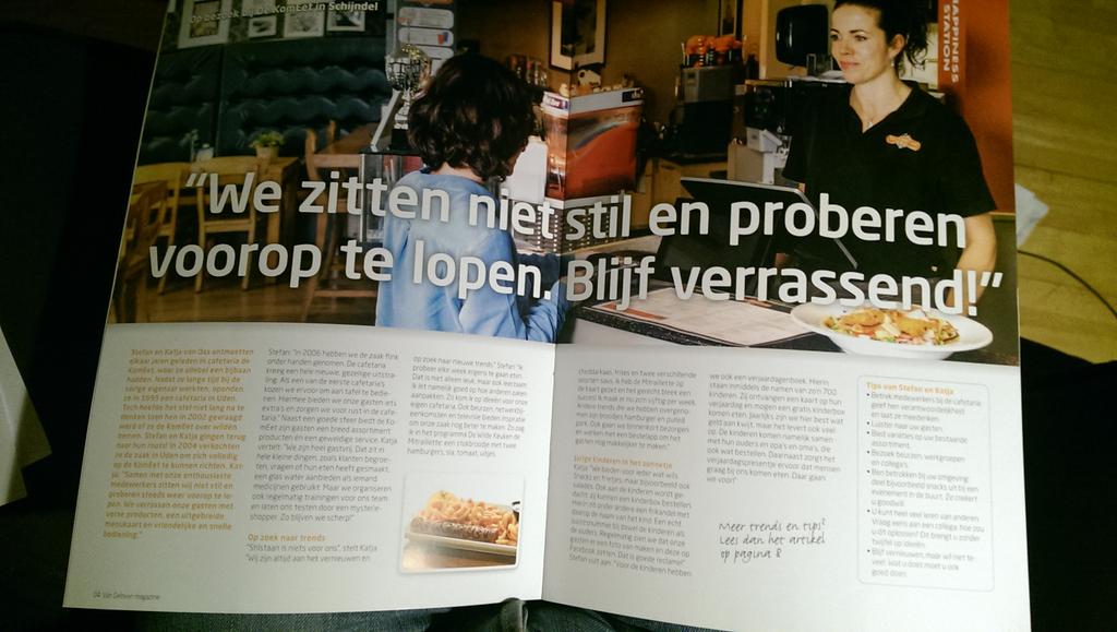 Erg leuk artikel oven onze zaak in het magazine van <a href="/vangelovensnack/">Van Geloven B.V.</a> #@vG12 Thx
