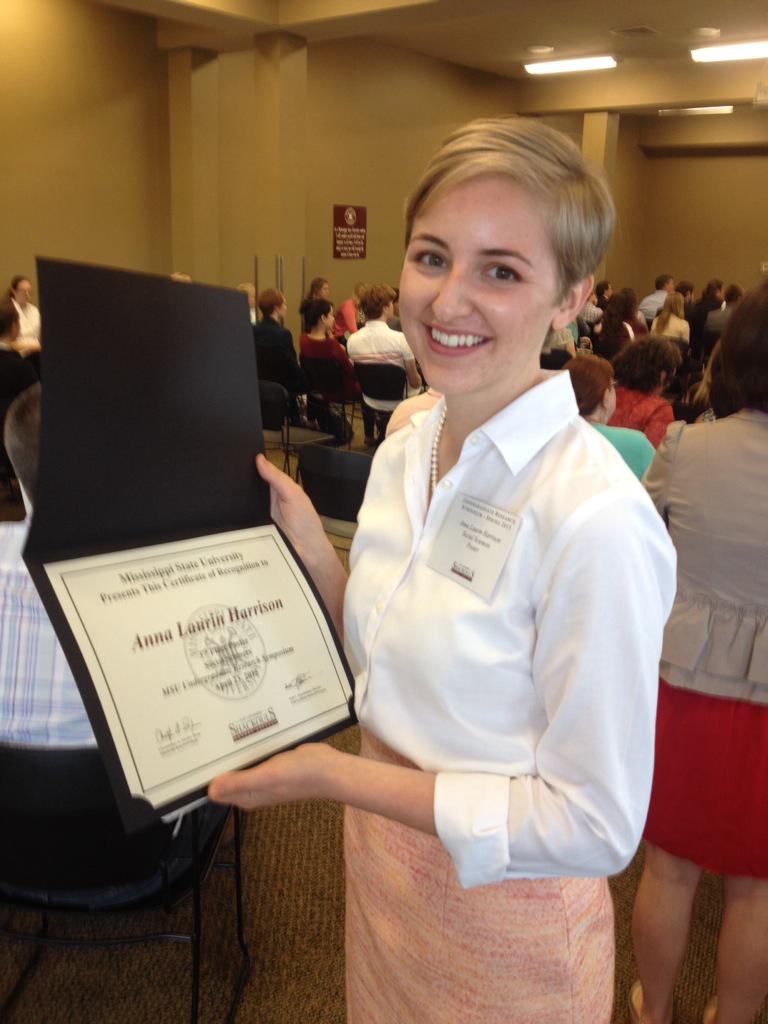 foodteach's tweet photo. Congratulations Anna Laurin Harrison 3rd Social Sciences MSU Undergrad Research Symposium @HailState #FSNHP @MSU_AG http://t.co/0WGPZhVaww
