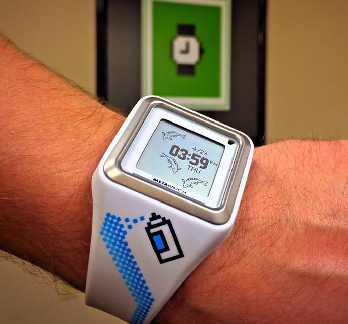 Celebrating the first smartwatch by an Apple designer. <a href="/SusanKare/">Susan Kare</a> limited edition #metawatch. Created in 2011.