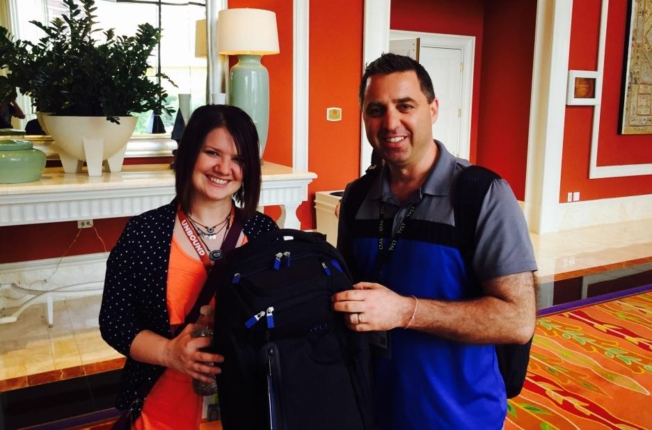 sherrierohde: Thanks for the sweet @tyltproducts conference backpack, @monocat! #imaginecommerce http://t.co/9r2FTqvNpK