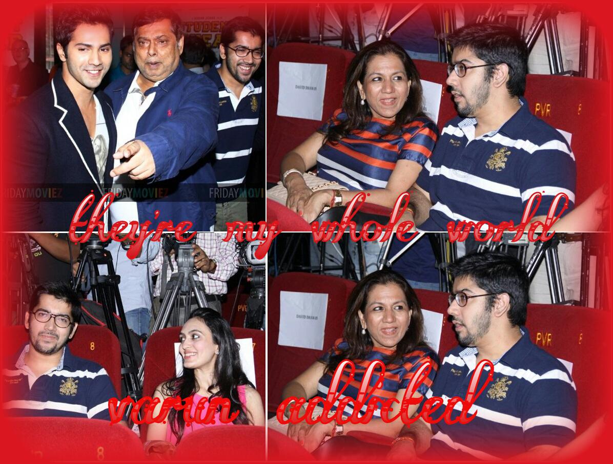 \" \" My World..
Happy Birthday Varun dhawan vd s family is soo cute ^_^