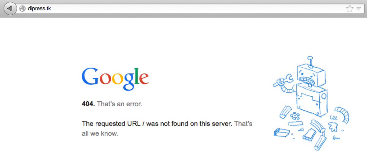 TorReaper's tweet photo. SITREP: dipress.tk permanently offline - thanks Google.
#OpISIS #GhostsSec @DigitaShadow http://t.co/adpv8X7FLI