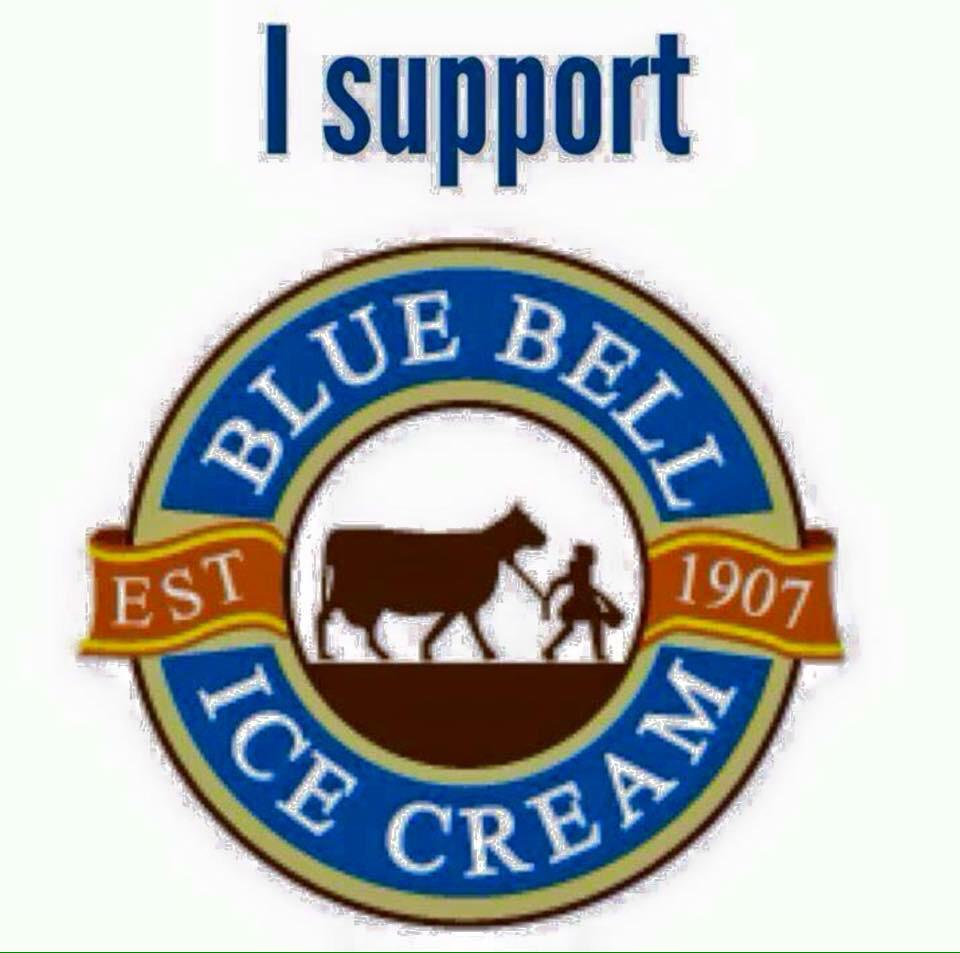 MikeIsDFW's tweet photo. #westandwithbluebell #BlueBellIceCream http://t.co/hM2g5o5Y3H