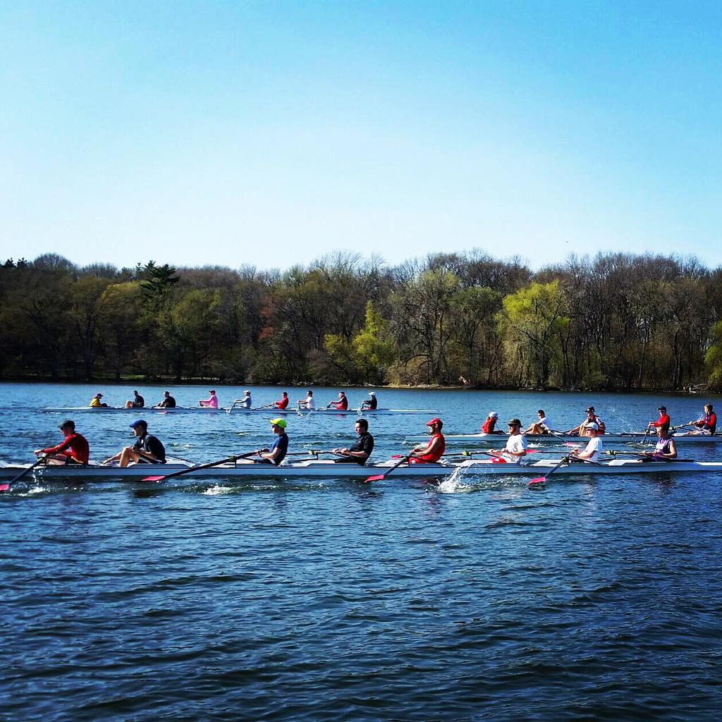 RowShimano's tweet photo. We're here at @BadgerRowing practice! 3 8's of Freshmen! #RowShimano! #rowers 😊☀️🚣 http://t.co/cqwt3ubLNX