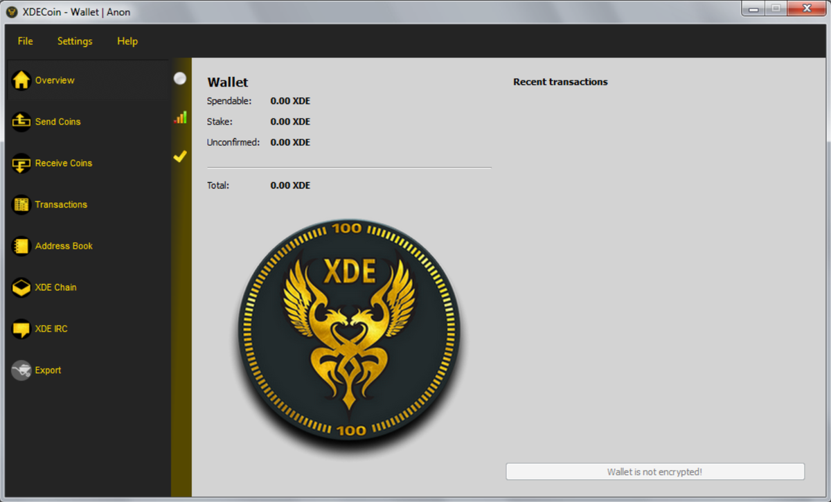 $XDE wallet V6.0 bitcointalk.org/index.php?topi… Get #secure meets all reqs <a href="/XDECoin/">XDE DoubleEagle</a> Ready for close-up <a href="/BittrexExchange/">Bittrex</a> #RT