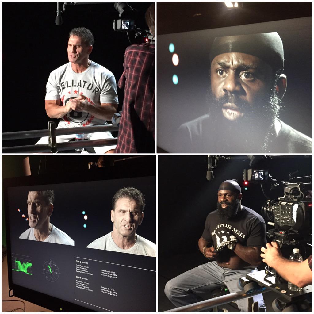 ScottCoker's tweet photo. BellatorMMA: #UnfinishedBusiness production day. June 19th at @ScottradeCenter can't come soon enough for these two http://t.co/xftzgC4fPa