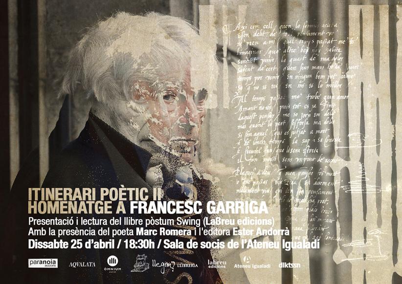 “Com nens a la finestra,/del vidre al sol./ Somriure, pluja, llàgrima.”DS25/ 18:20H/SalaSocisAteneu #itineraripoètic2