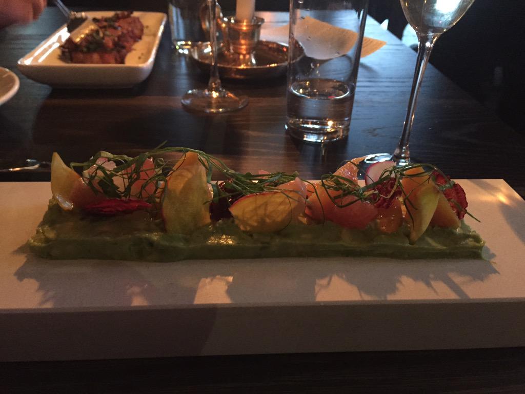MarvelousMattR's tweet photo. Collins had an unbelievably delicious Beet + avocado lime orange grapefruit &amp; radish salad @ #fifthandtaylor tonight http://t.co/SeM3VLSSoU