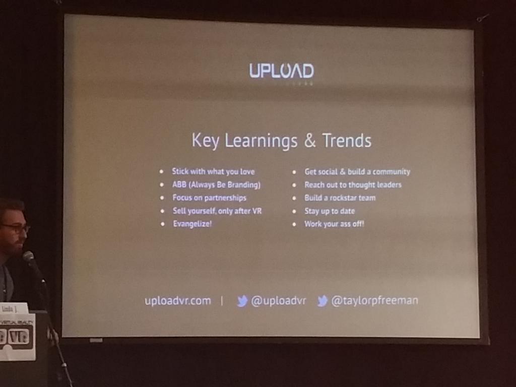 CorvusVR's tweet photo. @taylorpfreeman #EBVR meetup presents @UploadVR Nice Talk! http://t.co/Wp8mCBJKPn