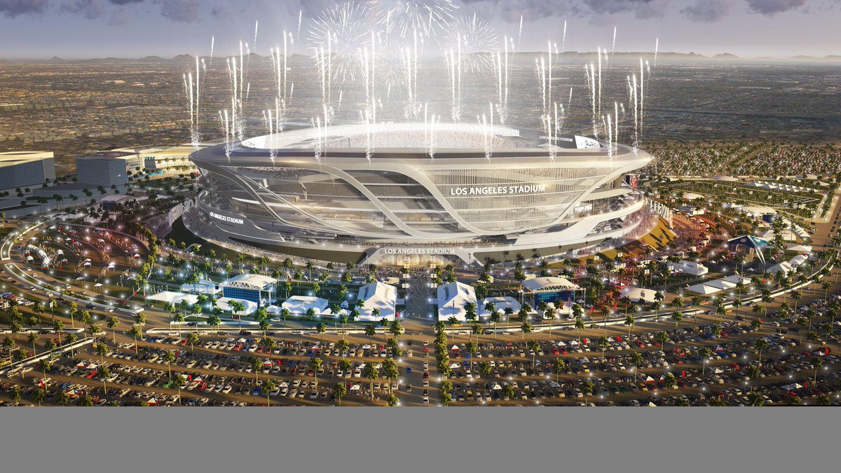 ESPNNFL's tweet photo. WHOA! Designs for OAK/SD stadium in LA include plan for simulated lightning bolts (via MANICA) http://t.co/xl4NXRZPtW http://t.co/eghUGKAIrw