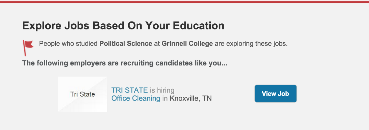 macrotentional's tweet image. from an email I received earlier this evening. I have no words... #jobsearch #demotivational #liberalartsproblems