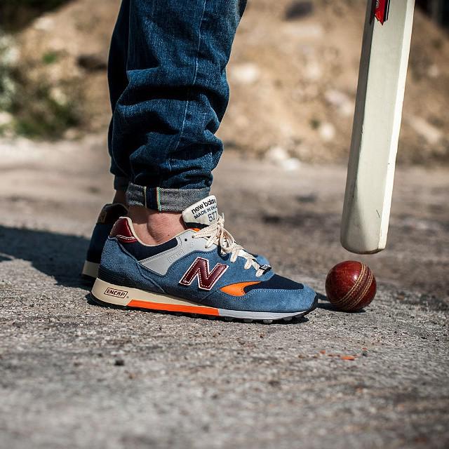 new balance 577 on feet