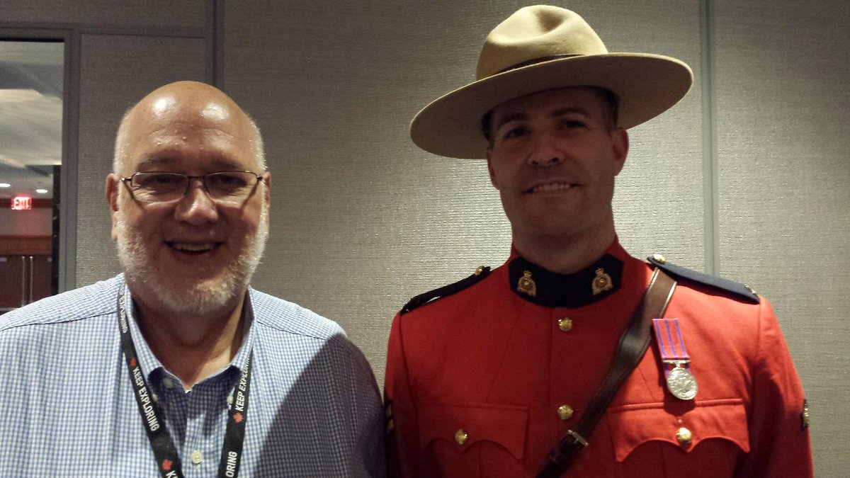 Kudos to Canadian tourism partners for excellent Marketplace in NYC. And thanks, Mountie Dan, for patiently posing!