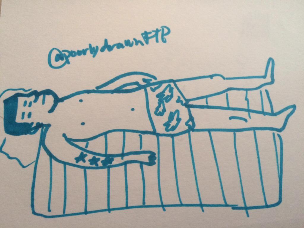 poorlydrawnFTP's tweet photo. beach babe 😎👉🏽 http://t.co/iwSGq0q02Y