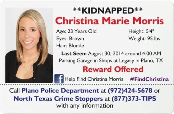 Lady_Turco_fan's tweet photo. .@Braveheart_USA Please retweet to #findchristina #kidnapped over 7 months ago #plano #texas https://t.co/5MuVb5KKTm http://t.co/X3ArbUqgev