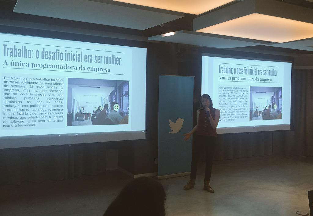 PlanoFeminino's tweet photo. A @jacquelinee conta como foi trabalhar com o preconceito e melhorar o ambiente de trabalho para a mulher. #GDGDrops http://t.co/ggsnNoZUGR